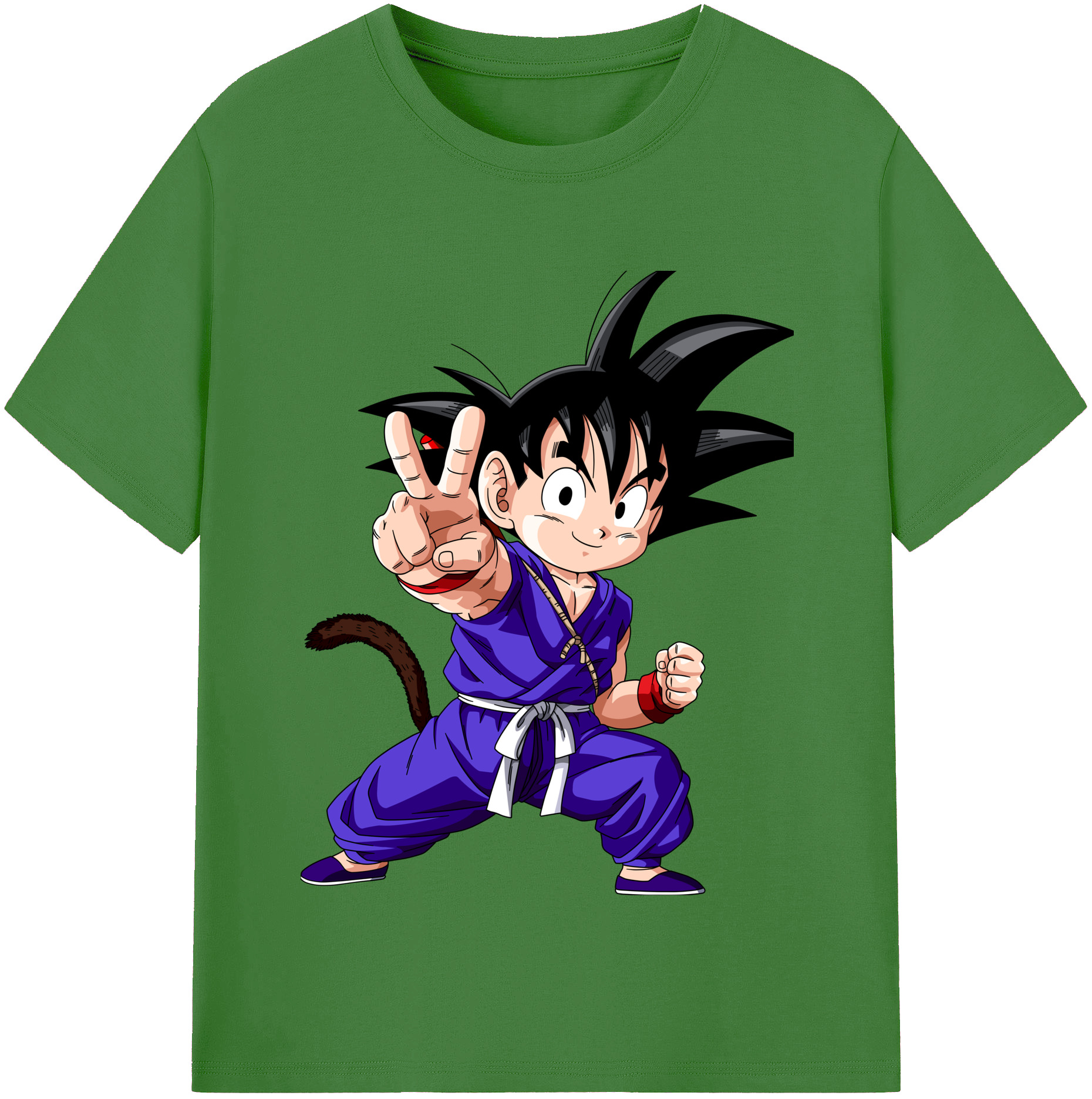 （画像用） ドラゴンボール 孫悟空（そん ごくう）Son Goku カカロット DRAGON BALL Kakarotto レディースカジュアルプリントTシャツ（綿100％）